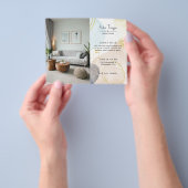 フォト抽象芸術水の色の形状GoIdフォイル チラシ (手)