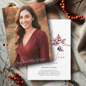 フォト招待状秋ブライダルシャワーテーマ 招待状