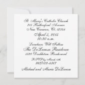 フォト招待状 – ファースト・ホーリー・コミュニオン招待状 招待状 (裏面)