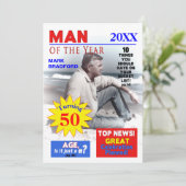フォト招待状、Insert/Name/AGE、MEN、Mag.Cover 招待状 (スタンド正面)