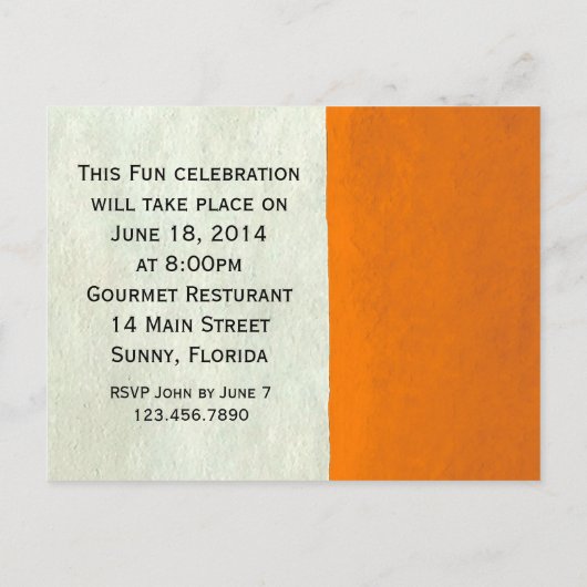 フォト挿入～はがき/招待状誕生日 インビテーションポストカード (裏面)