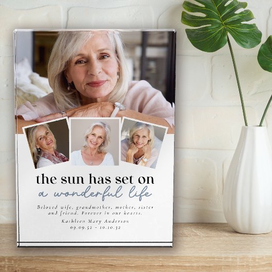 フォト数々のコラージュ悔やみや弔慰フォト記念 フォトブロック