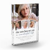 フォト数々のコラージュ悔やみや弔慰フォト記念 フォトブロック (左)