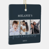 フォト数々の初めてのクリスマスベビーセラミックオーナメント セラミックオーナメント (右)