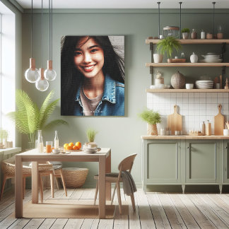 フォト文字カスタムパーソナライズされた キャンバスプリント