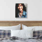 フォト文字カスタムパーソナライズされた キャンバスプリント (インサイチュ (寝室))