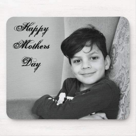 フォト文字テンプレートパーソナル母の日 マウスパッド (正面)