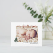 フォト新生児クリスマス誕生発表 招待状 (スタンド正面)