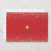 フォト日は明メリーるい金ゴールドの星文字素朴 シーズンカード (裏面)