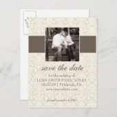 フォト日付の保存テンプレート 案内ポストカード (正面/裏面)