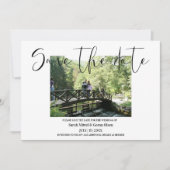 フォト日付の保存招待状 招待状 (正面)