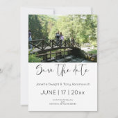 フォト日付の保存招待状 招待状 (正面)