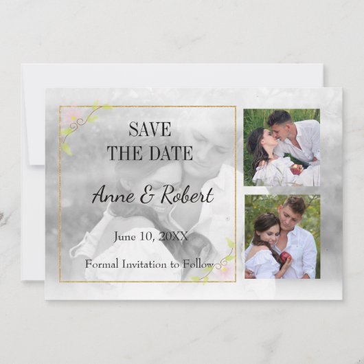 フォト日付を透明に保存 セーブザデート (正面)