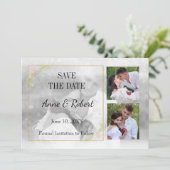 フォト日付を透明に保存 セーブザデート (スタンド正面)