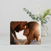 フォト日付ホイルはがきを保存 – Silver 箔シーズンポストカード (立ち正面)