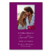 💍フォト明るい赤紫色エンチャントウォーター色 テーブルナンバー (裏面)