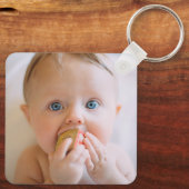 フォト最高のパパエバはっきりしたレモダンドタイポグラフィ キーホルダー (裏面)