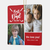 フォト最高のパパバイパー セラミックオーナメント (左)