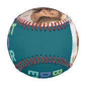 フォト最高のパパEverお洒落 - Greeting Blue 野球ボール (正面)