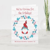 フォト格言forホリデーズカワイイおもしろい素朴リース カード (正面)