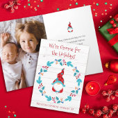 フォト格言forホリデーズカワイイおもしろい素朴リース カード