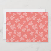 フォト桜さくらんぼ花の誕生日パーティー 招待状 (裏面)