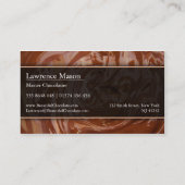 フォト溶融チョコレート、ショコラティエ名刺 名刺 (裏面)