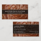 フォト溶融チョコレート、ショコラティエ名刺 名刺 (正面/裏面)