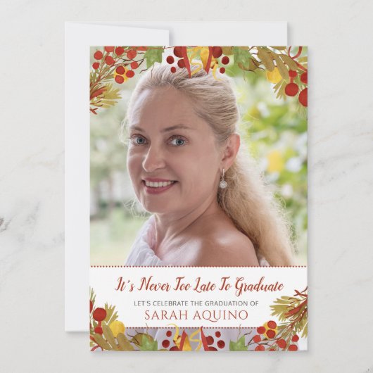 フォト熟女卒業パーティー 招待状 (正面)