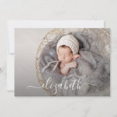 フォト生まれたばかりのコラージュ誕生 案内状 (正面)