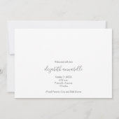 フォト生まれたばかりのコラージュ誕生 案内状 (裏面)