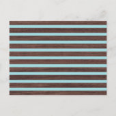 フォト男の赤ちゃん第1誕生日木製背景 インビテーションポストカード (裏面)