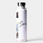 フォト白黒の卒業モダンスエレガントト ウォーターボトル (左面)