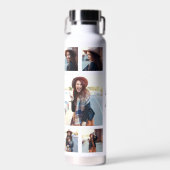 フォト白黒の卒業モダンスエレガントト ウォーターボトル (正面)
