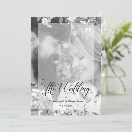 フォト白黒ミニマルVellumエフェクト (スタンド正面)