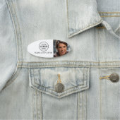 フォト白黒ロシンプルゴ楕円 名札 (インサイチュ)