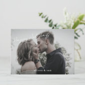 フォト白黒文字ハッピーホリデイズ シーズンカード (スタンド正面)