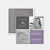 フォト磁石の日付を保存 マグネット (正面/裏面)