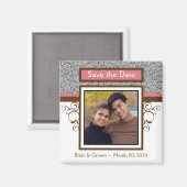 フォト磁石の日付を保存 マグネット (正面/裏面)