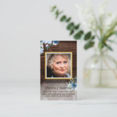 フォト祈りの言葉カード生命の記念お祝い 名刺 (スタンド正面)