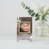 フォト祈りの言葉カード生命の記念お祝い 名刺 (スタンド正面)