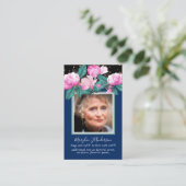 フォト祈りの言葉カード生命の記念お祝い 名刺 (スタンド正面)