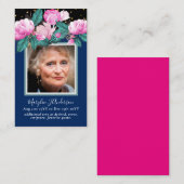 フォト祈りの言葉カード生命の記念お祝い 名刺 (正面/裏面)