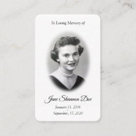 フォト祈りの言葉カード |第23回サルム記念カード 名刺