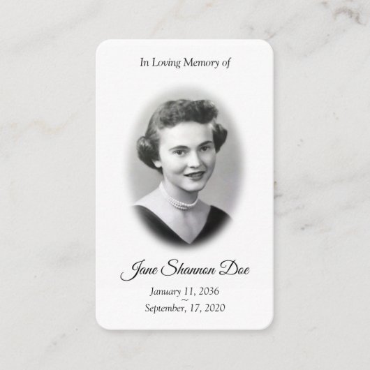 フォト祈りの言葉カード |第23回サルム記念カード 名刺 (正面)