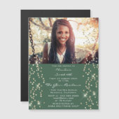 フォト紙吹雪ブライダルシャワー誕生日グリーンウッド (正面/裏面)