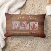 フォト素朴コラージュパパ ランバークッション (ブランケット)