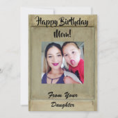 フォト素朴マム誕生日 シーズンカード (正面)