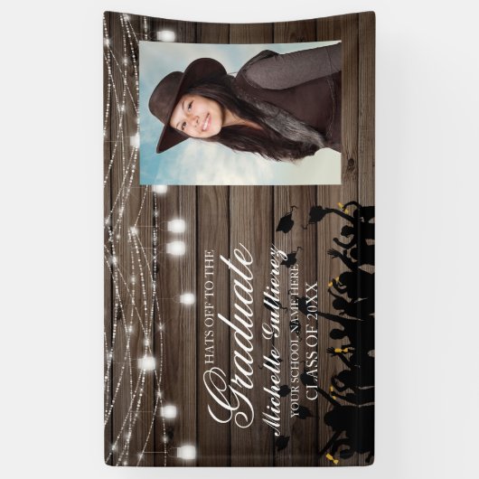 フォト素朴メイスンジャー卒業 横断幕 (縦)