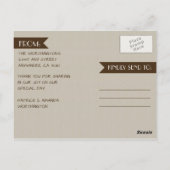 フォト素朴メイソンJARサンキューカードはがき ポストカード (裏面)